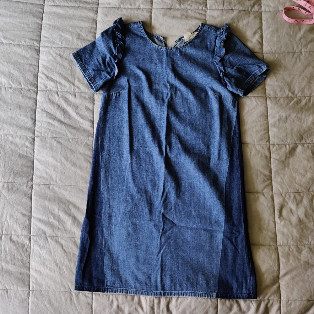 LOFT Denim Two Toned Shift Dress